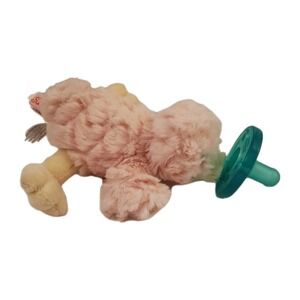 WubbaNub Plush Infant Soothie Pacifier by Mary Meyer Pink Duck
